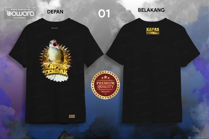 bawara Kaos Bawara Kicaumania Kapas Tembak 2A