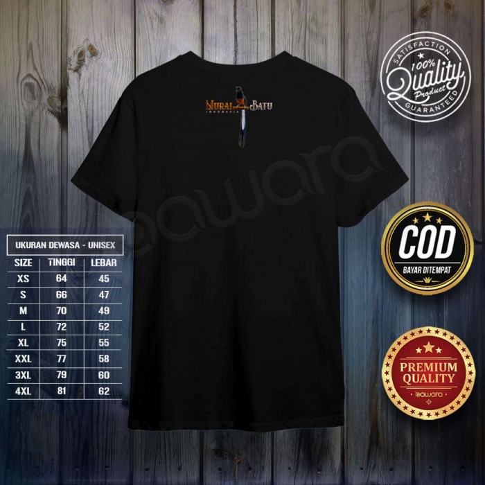 bawara Kaos Bawara Kicaumania Murai Batu Ekor Panjang