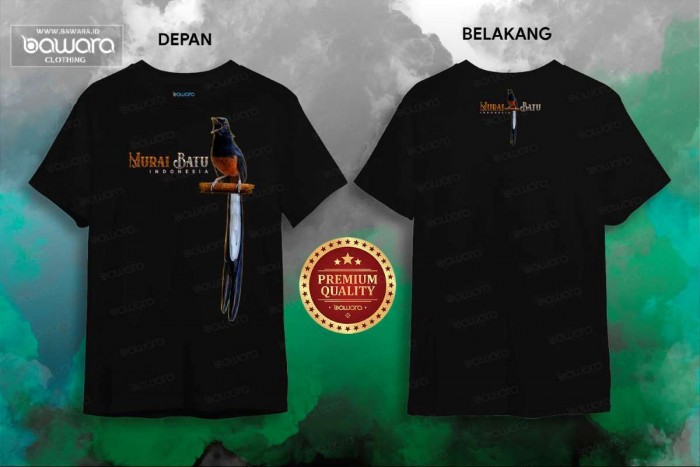 bawara Kaos Bawara Kicaumania Murai Batu Ekor Panjang