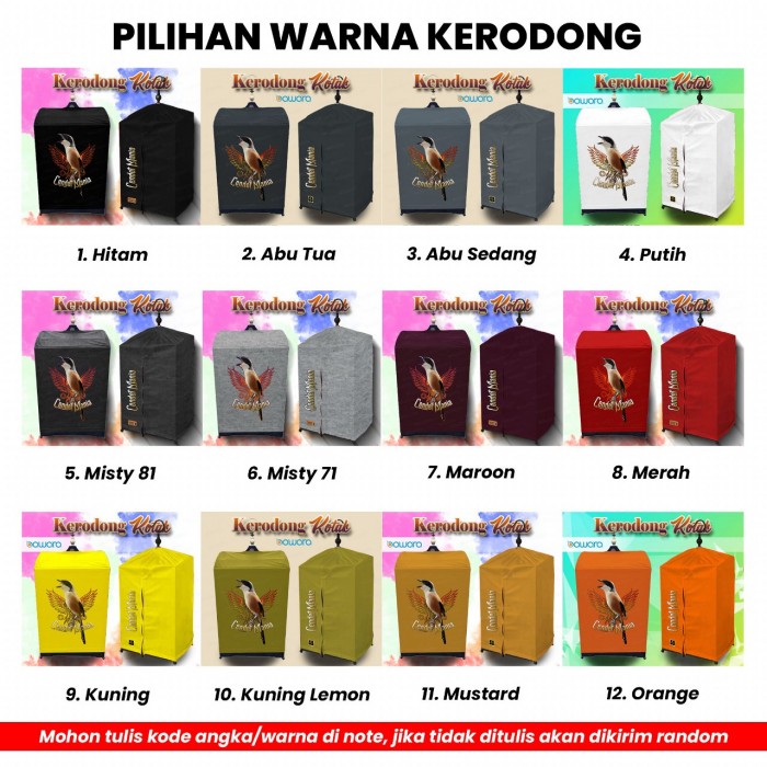 bawara Kerodong Sangkar Kotak Bawara Cendet Mania