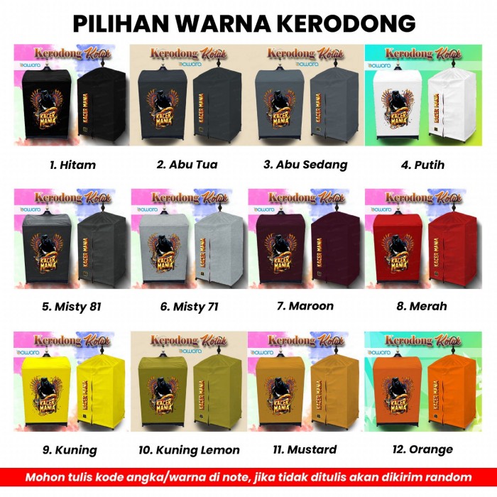 bawara Kerodong Sangkar Kotak Bawara Kacer Api