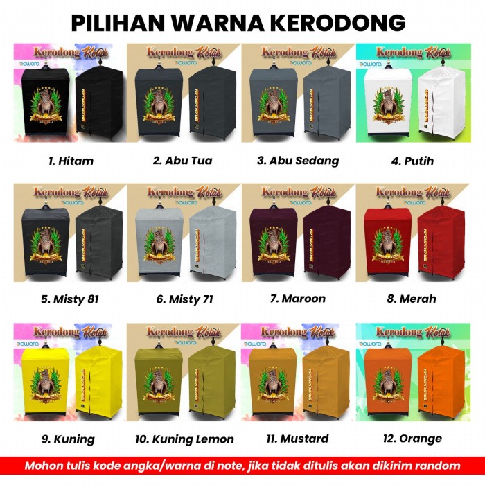 bawara Kerodong Sangkar Kotak Bawara Kicaumania Branjangan